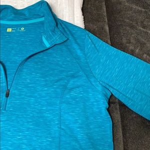 A long sleeve slim fit sweatshirt